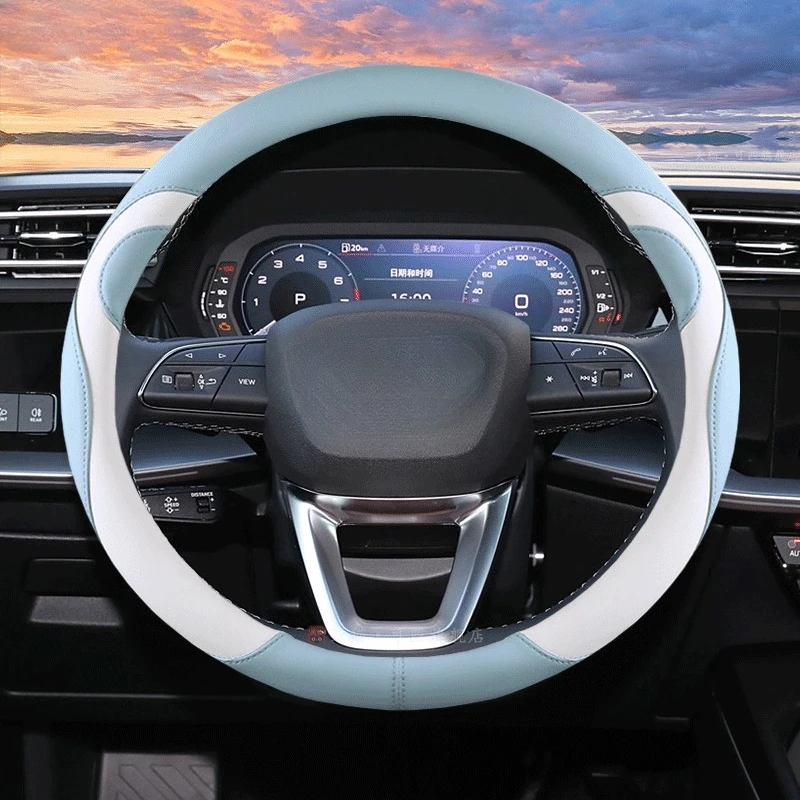 غطاء عجلة القيادة المتخصص الجديد Audi A4L - قماش ناعم، قبضة مريحة ومضادة للانزلاق