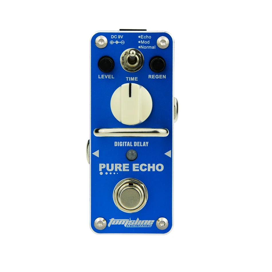 AROMA Tom'sline APE-3 Pure Echo Digital Delay Electric Guitar Effect Pedal Mini Single Effect with True Bypass