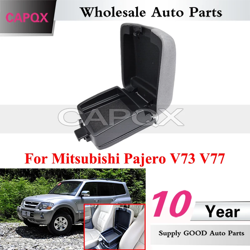 

CAPQX Car Console Central Armrest Box Cover For Mitsubishi Pajero V73 V77 Central Storage Box