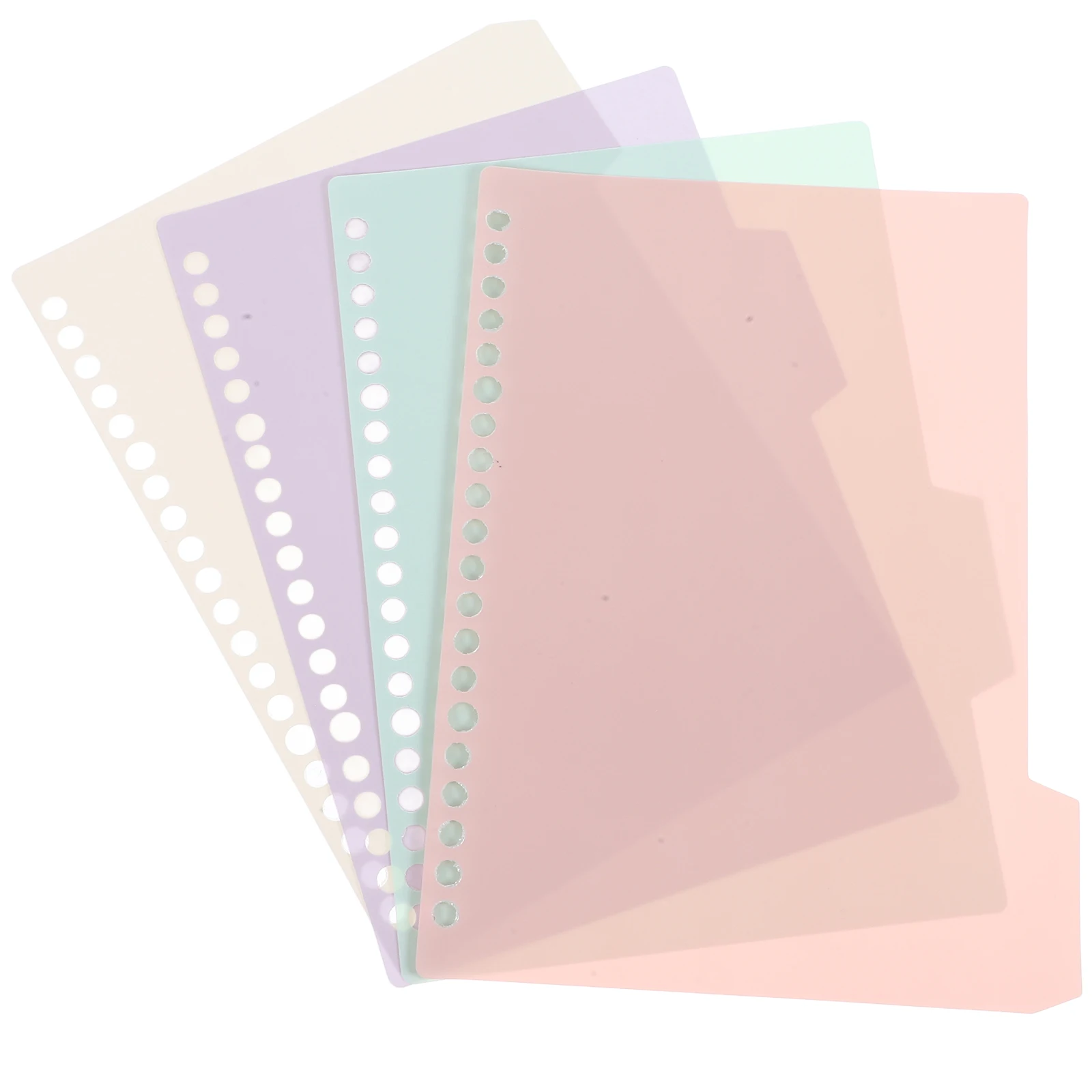 A4 Coil Notepad 40 Pages Multicolor Tabs Spiral Notebook School Office Supplies Taking Binder Index Dividers File