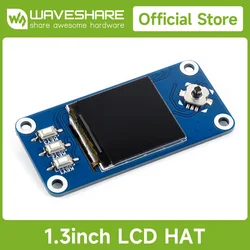 Waveshare 1,3-Zoll-IPS-LCD-Display HAT für Raspberry Pi, 240 x 240 Pixel SPI-Schnittstelle für Raspberry Pi Zero/Zero W/3B/3B+/4/5