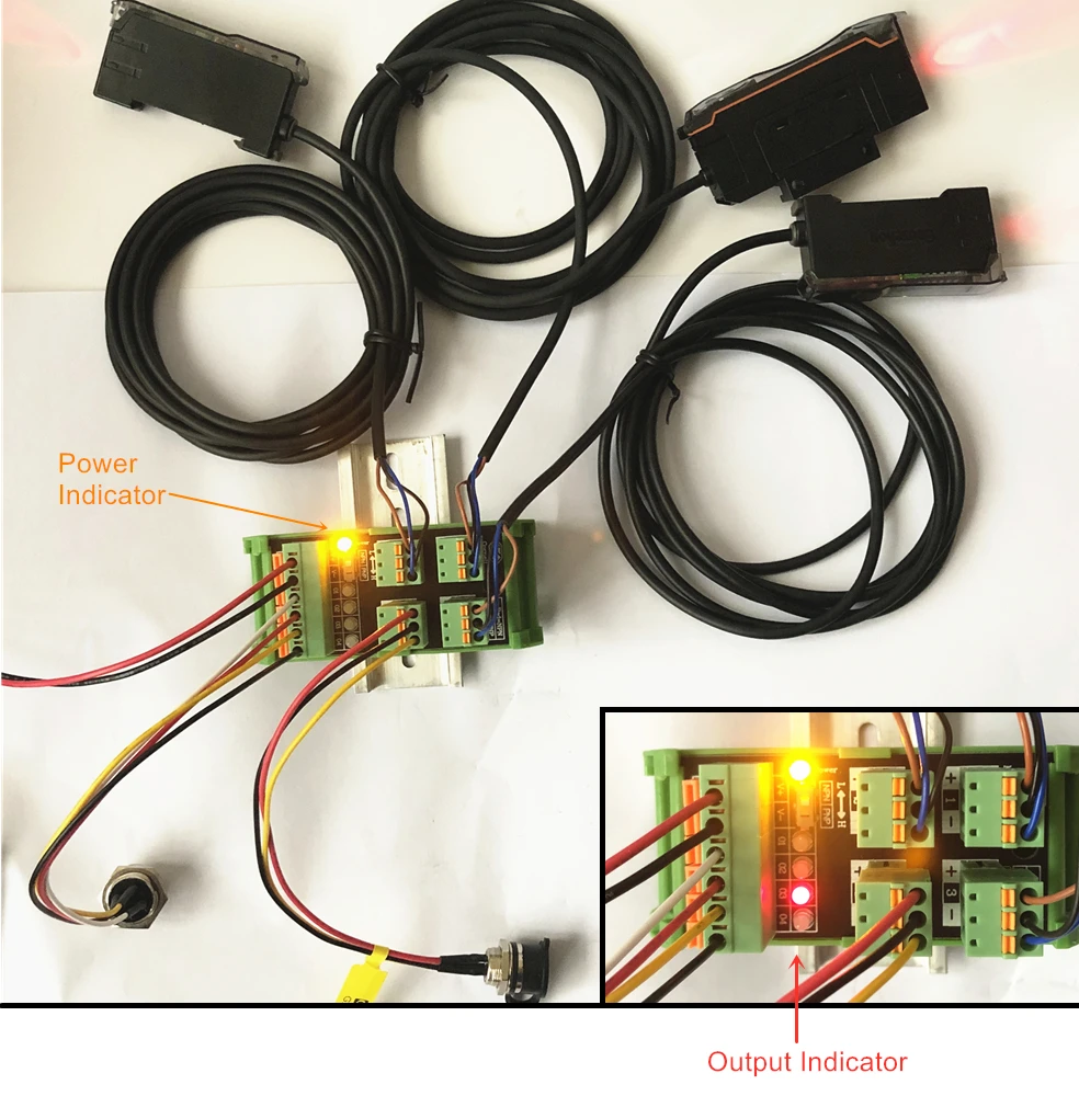 SPS-Eingangsmodul, Klemmenblock, 4, 6 Wege/Kanäle, fotoelektrischer Näherungsschalter, NPN, PNP-Sensor, 3 Drähte, Umwandlung, Transferplatine – Detail 15