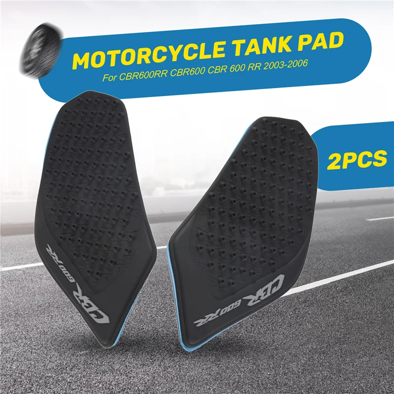 

X39A-Motorcycle Anti Slip Sticker Tank Traction Pad Side Knee Grip Protector For Honda CBR600RR CBR600 CBR 600 RR 2003-2006