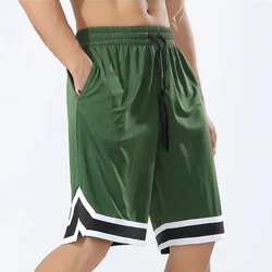 Pantalones cortos de baloncesto para correr para hombre, Shorts de cintura elástica Social de alta calidad, ropa deportiva de 6 colores, pantalones cortos de entrenamiento, verano 2024