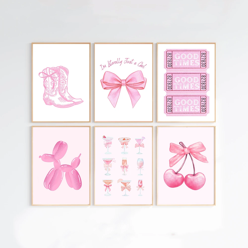 Trendy Pink Bows Pr…