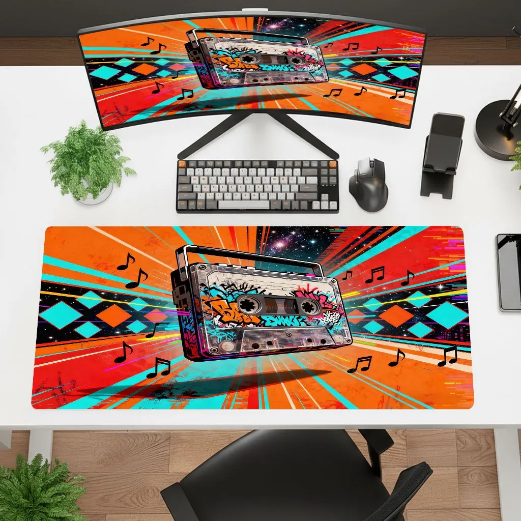 Metal Iron Art Floating Plant Mouse Pad HD Print Thick Rubber Non Slip Desk Mat Multi Sizes For Gaming Office Laptop Desktop