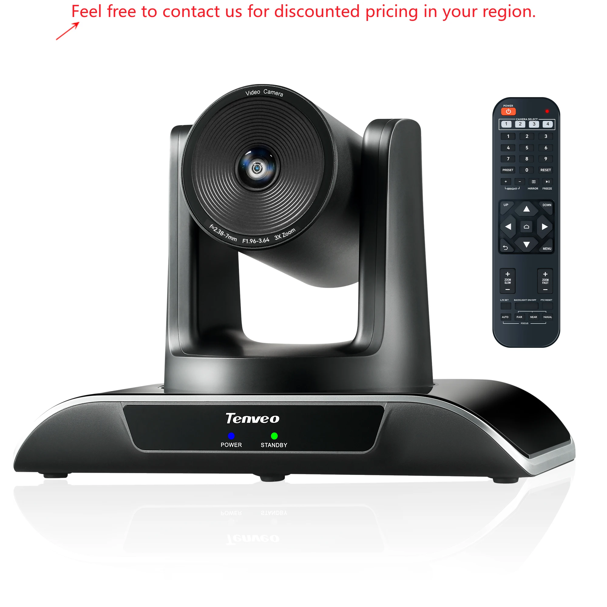 

TEVO Professinal VHD Pro Series 3U 3x -1080P PTZ Video Conference Camera For Different Living Stream System