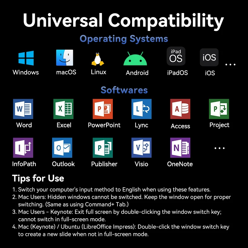 Беспроводная лазерная указка Vention, 100 м, 2,4 ГГц, USB type C