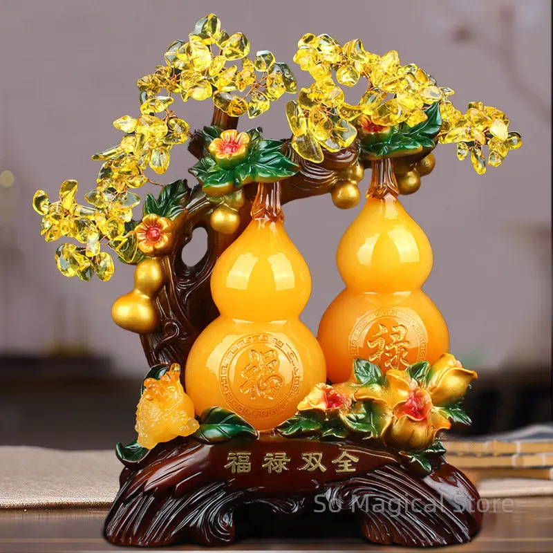 Gourd Ornament Table Decorations Home Bring Good Luck Fortune Living Room Feng Shui With Bring Wealth Gift