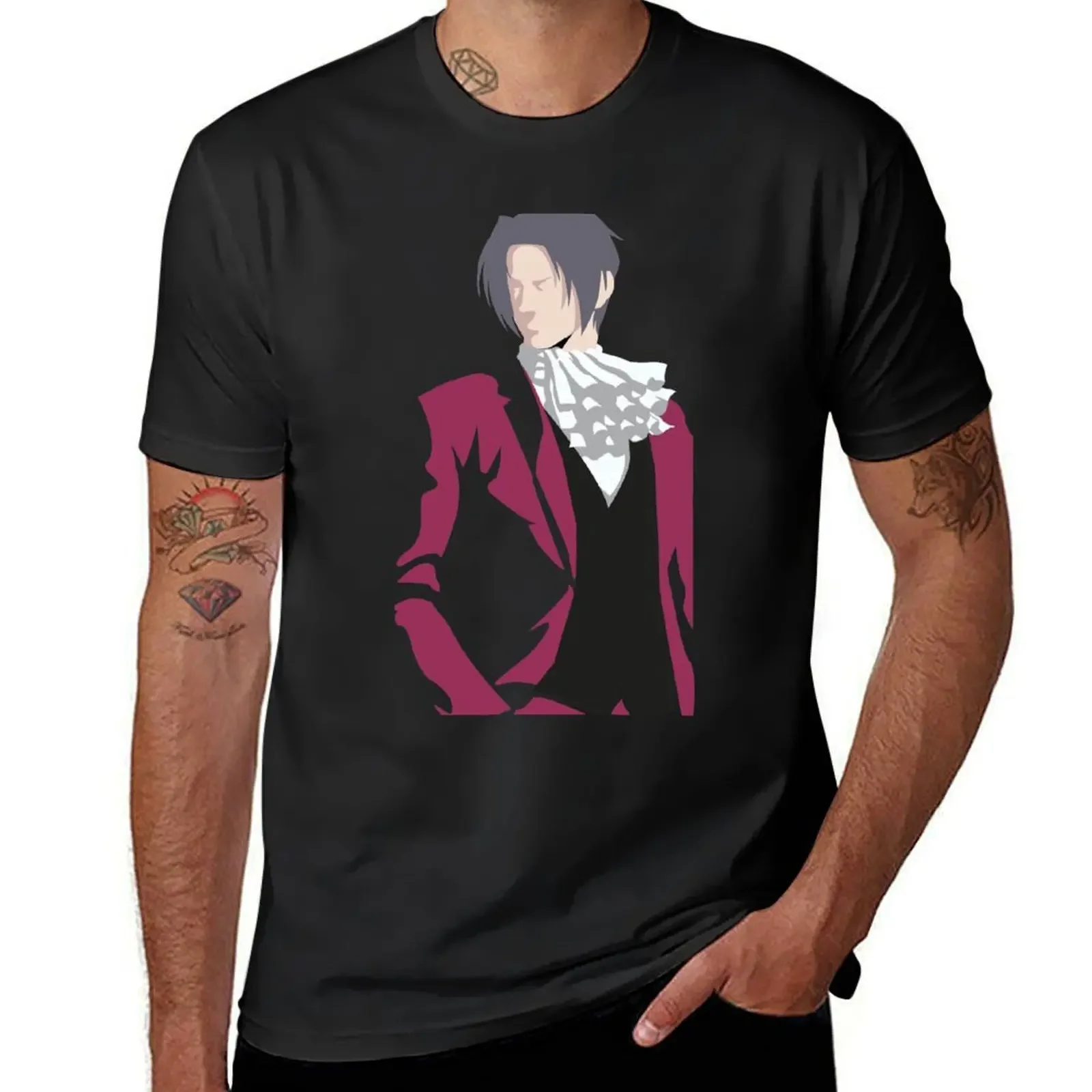 Ace Attorney Miles Edgeworth T-Shirt kawaii clothes hippie clothes funny t shirts men