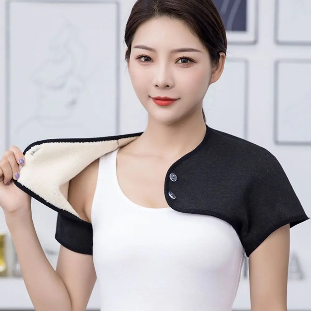 Lenço de pescoço universal para feminino engrossado para masculino cachecol cinta almofada protetor de ombro destacável xale ombro mais quente envoltório