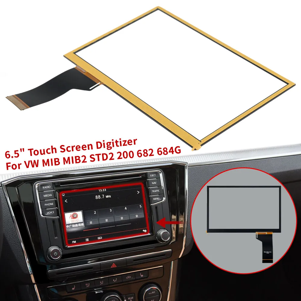 for VW MIB STD2 TDO-WVGA0633F00039 TDO-WVGA0633F00045 Radio 6.5 inch Car Radio Matte Touch Screen