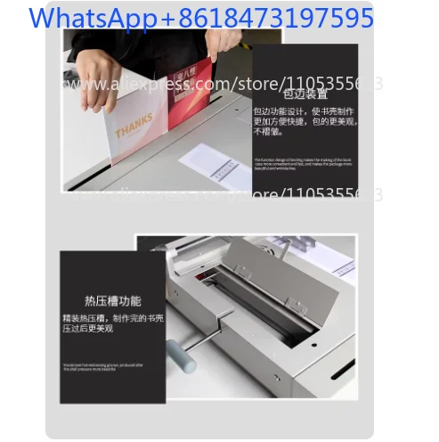 Hard book case making machine DC-100P multifunctional hardcover book case making machine with groove pressing machine function