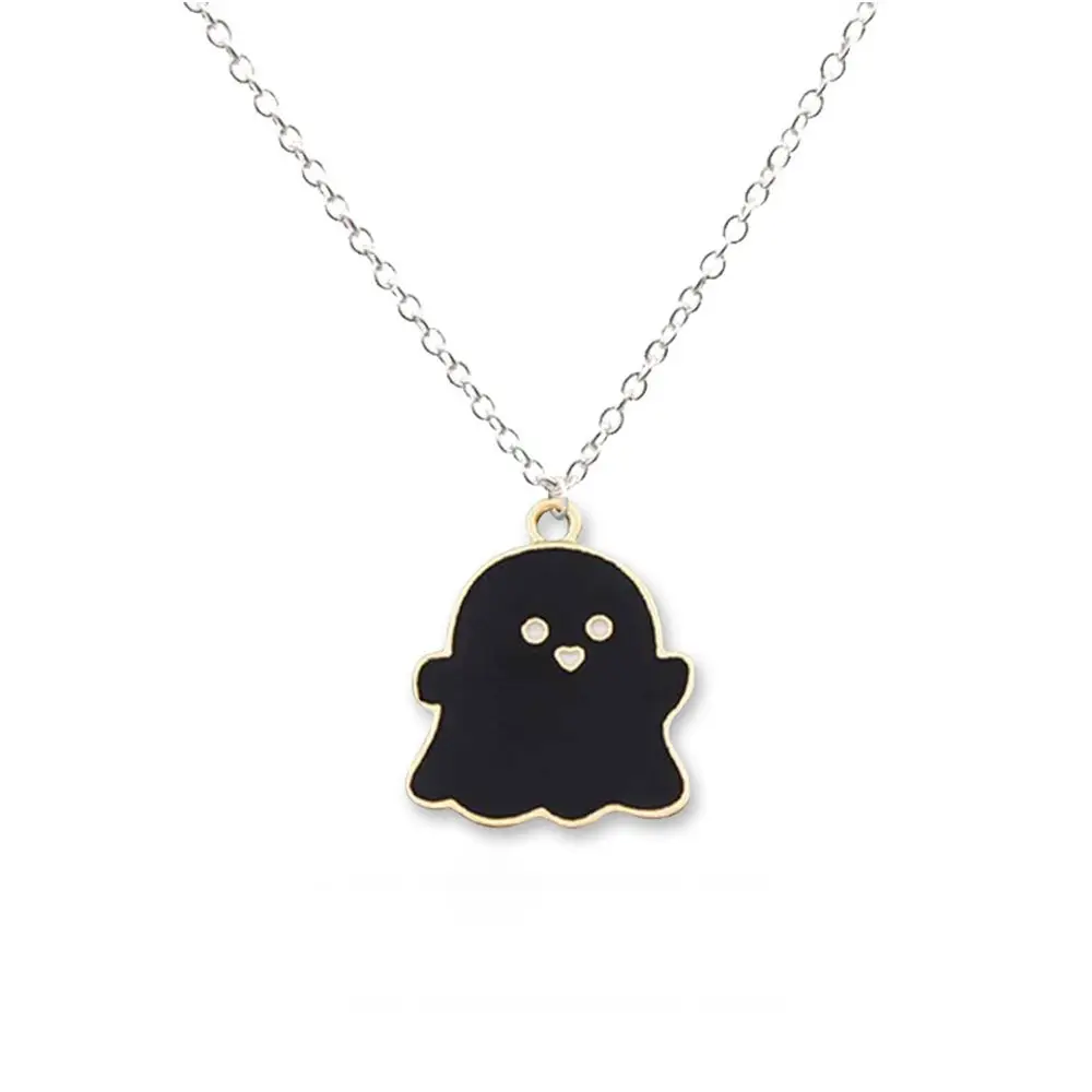Cool Minority Jewelry Accessories Chain  Gift Couple Women Necklace Alloy Cartoon Necklace Ghost Key Chain