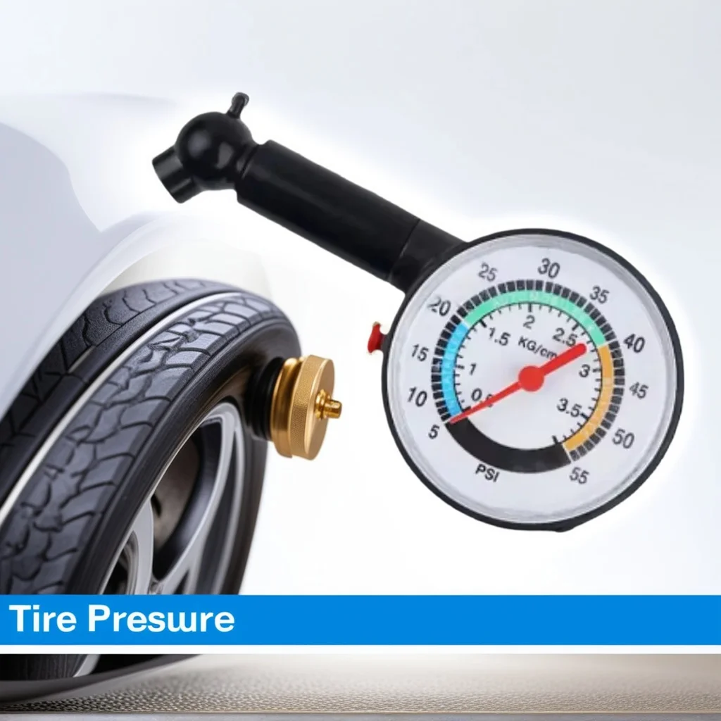 

Мини-автомобильный манометр - тестер давления с циферблатом