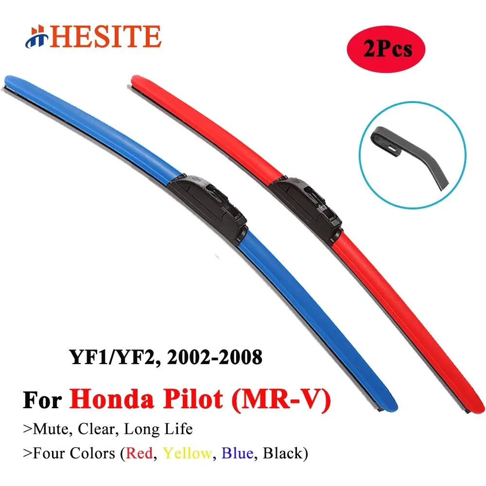 

HESITE Colorful Wiper Blades For Honda Pilot MR-V SUV YF1 YF2 2002 2003 2004 2005 2006 2007 2008 Car Exterior Replacement Parts