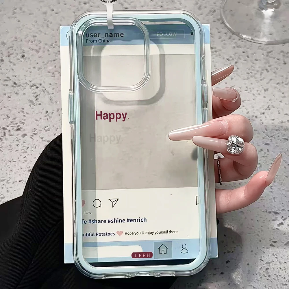 Minimalistische Transparente Handyhülle für Samsung Galaxy S26 Ultra S25 S24 edge s22 s23 Plus FE A57 A54 A55 A16 A35 A36 A37 5G Cover – Detail 3