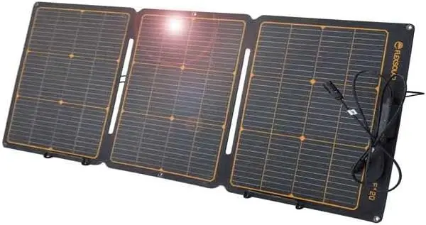 Flexsolar 120W Portable Etfe Solar Panels For Power Station Generators 20.9V Foldable Solar Cell Monocrystalline Chargers With