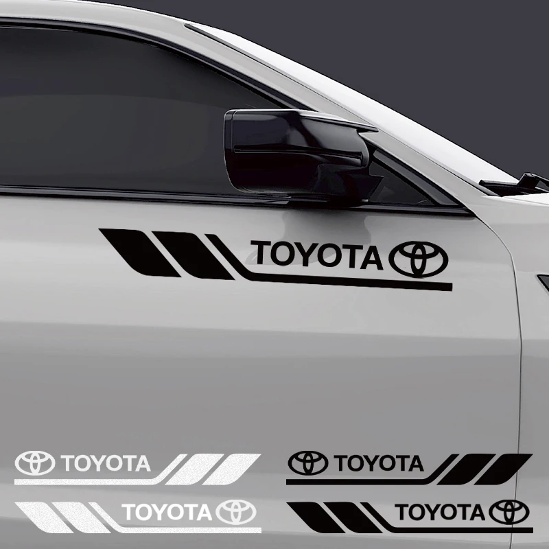 

Car exterior annual inspection stickers Car body decoration stickers car door decals For Toyota Corolla Rav4 Auris Camry