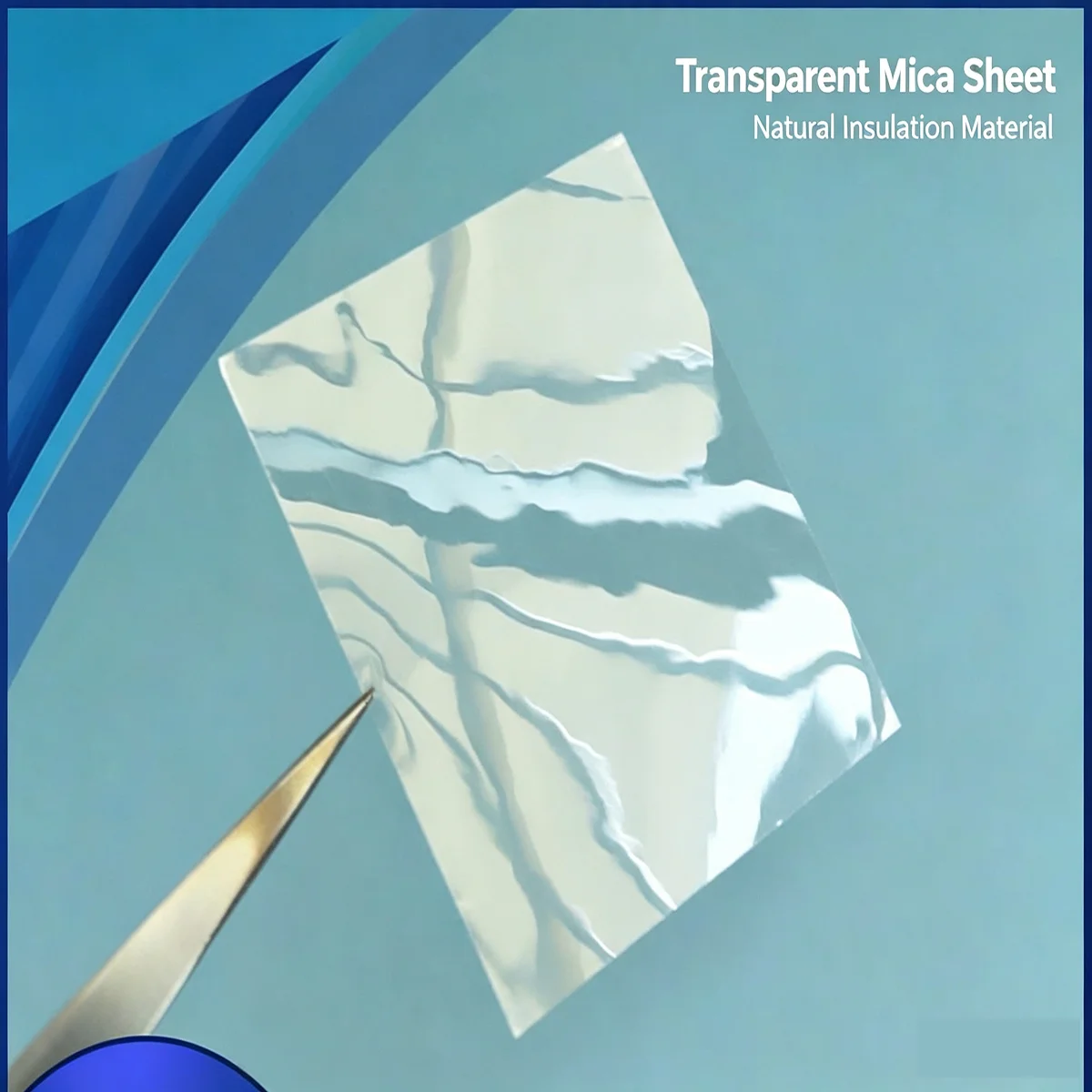 Transparent Natural Mica Sheet, Electrical Insulation Mica Gasket for Transistor Heat Sink, Custom Sizes