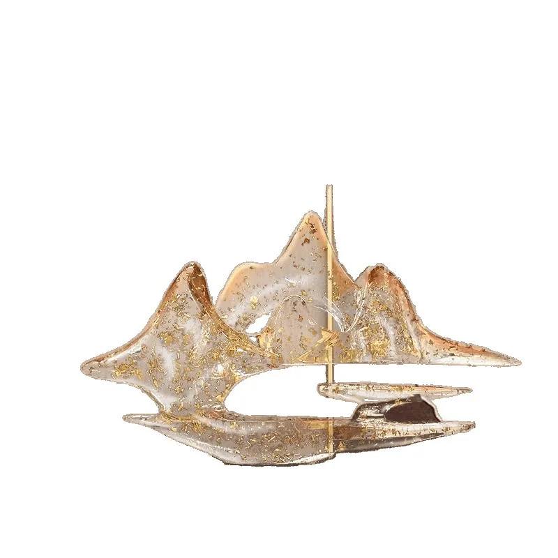 

Light luxury high-end Yunshan Wuhai rockery ornament living room entrance TV desk decoration