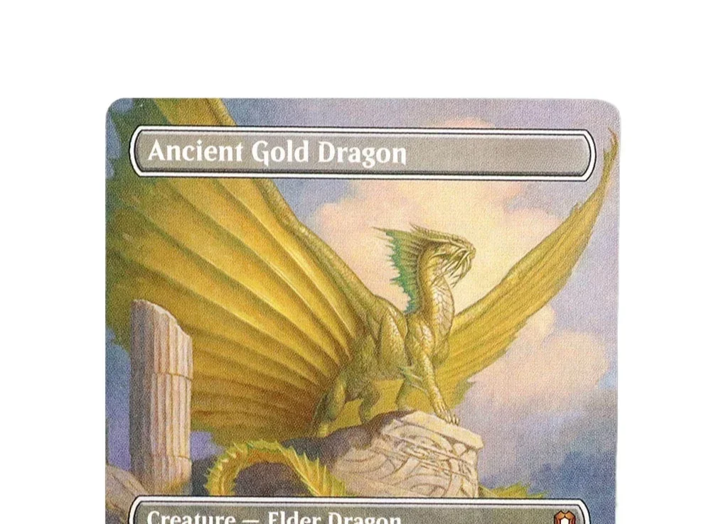 (التنين الذهبي القديم) هولو / احباط TCG بطاقات الوكيل السحرية جودة الوكيل جمع مجلس اللعب لعبة بطاقات التداول الوكيل #2