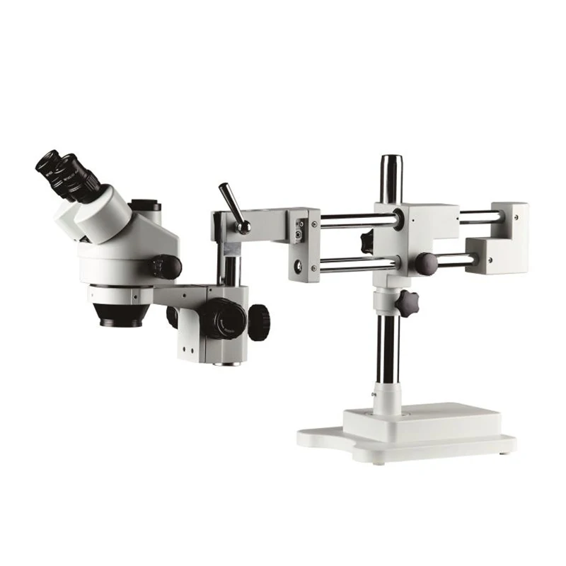 High-quality optical image 0.7X-4.5X zoom trinocular series stereo microscope telephone repair