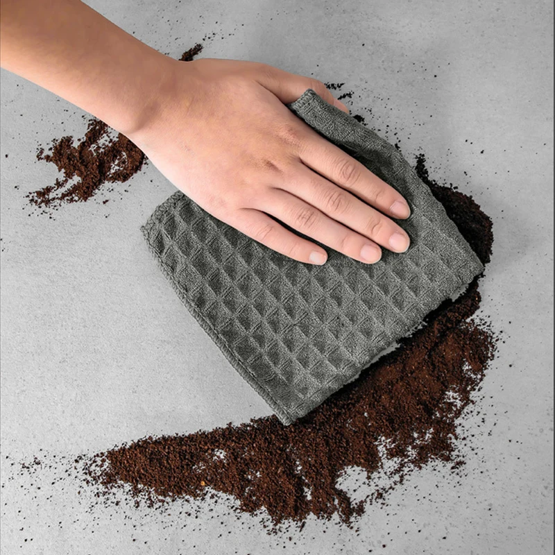 

OANKR Coffee Bar Towel Waffle Weave Kitchen Dish Cloths, Ultra Soft Absorbent Quick Drying Dish Towels, Cafe Kitchen Clean Tool
