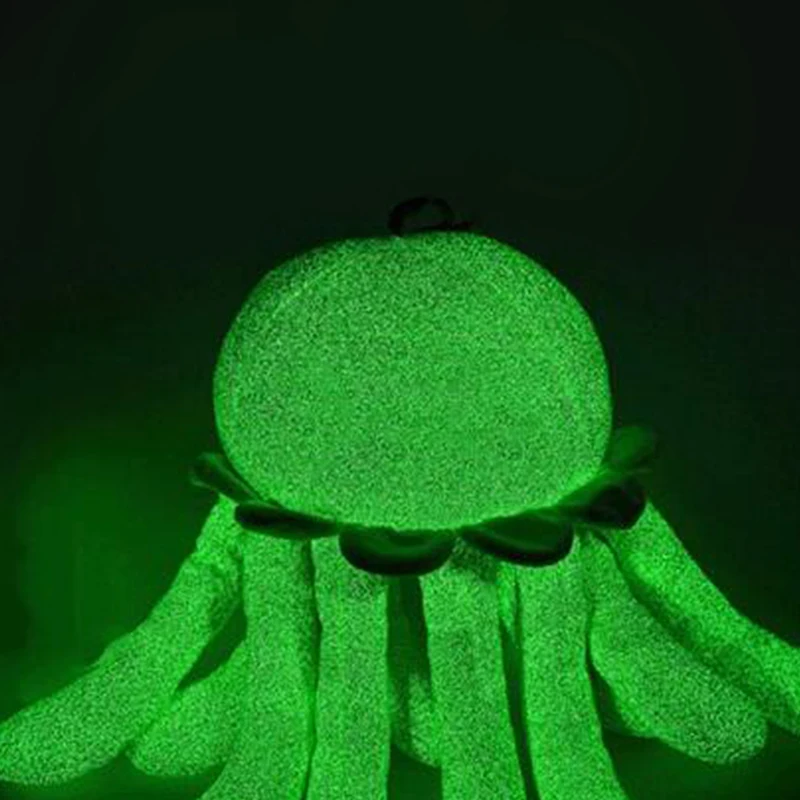 Luminous Chenille Yarn for Knitting, Glow in the Dark, Thick Scarf, Glowing, Polyester, Crochet, 50g/Roll, 4mm