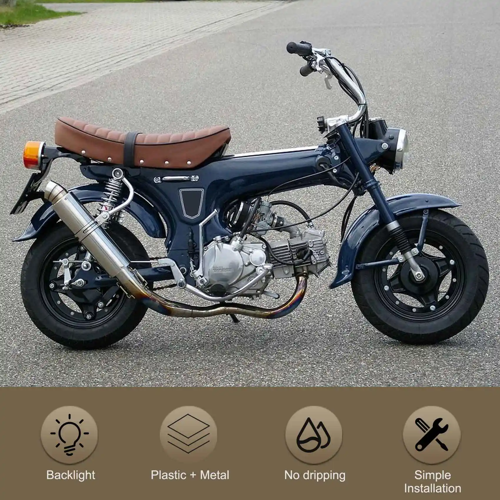 

Мотоциклетный счетчик, одометр, подсветка, ЖК-цифровой индикаторный инструмент для винтажного Honda DAX 70 Jialing 70