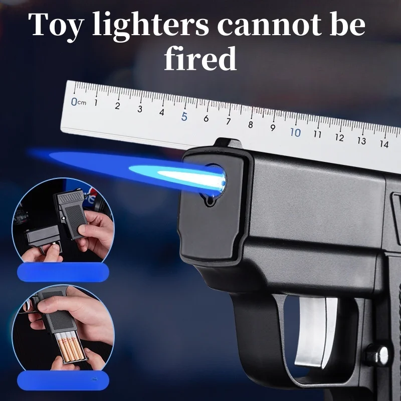 

M910 Separate Cigarette Case Lighter Jet Flame Refillable 2-in-1 Multifunctional Smoking Tool Gift for Men Home Outdoor Travel