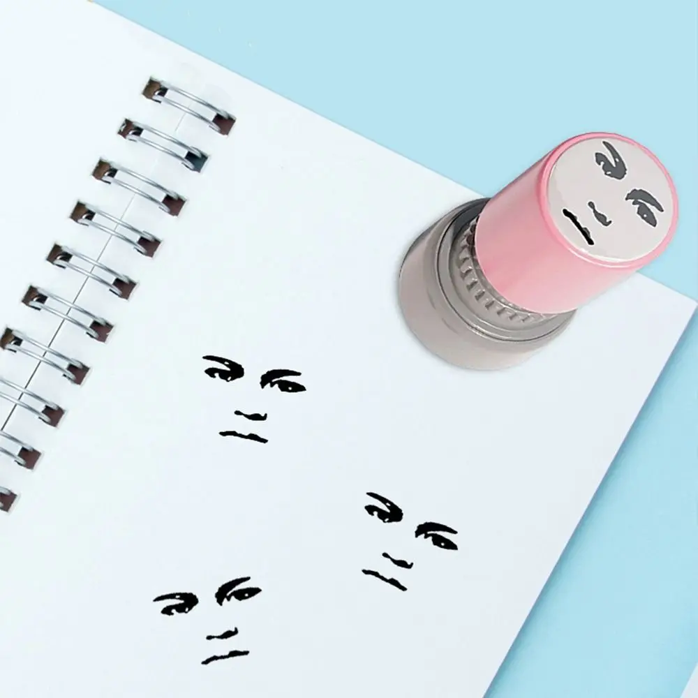 귀여운 신기한 얼굴 밈 씰 스탬프 셀프 잉크 각인 재미있는 씰 스탬프 장난 DIY 인쇄 장난감 어린이 장난감