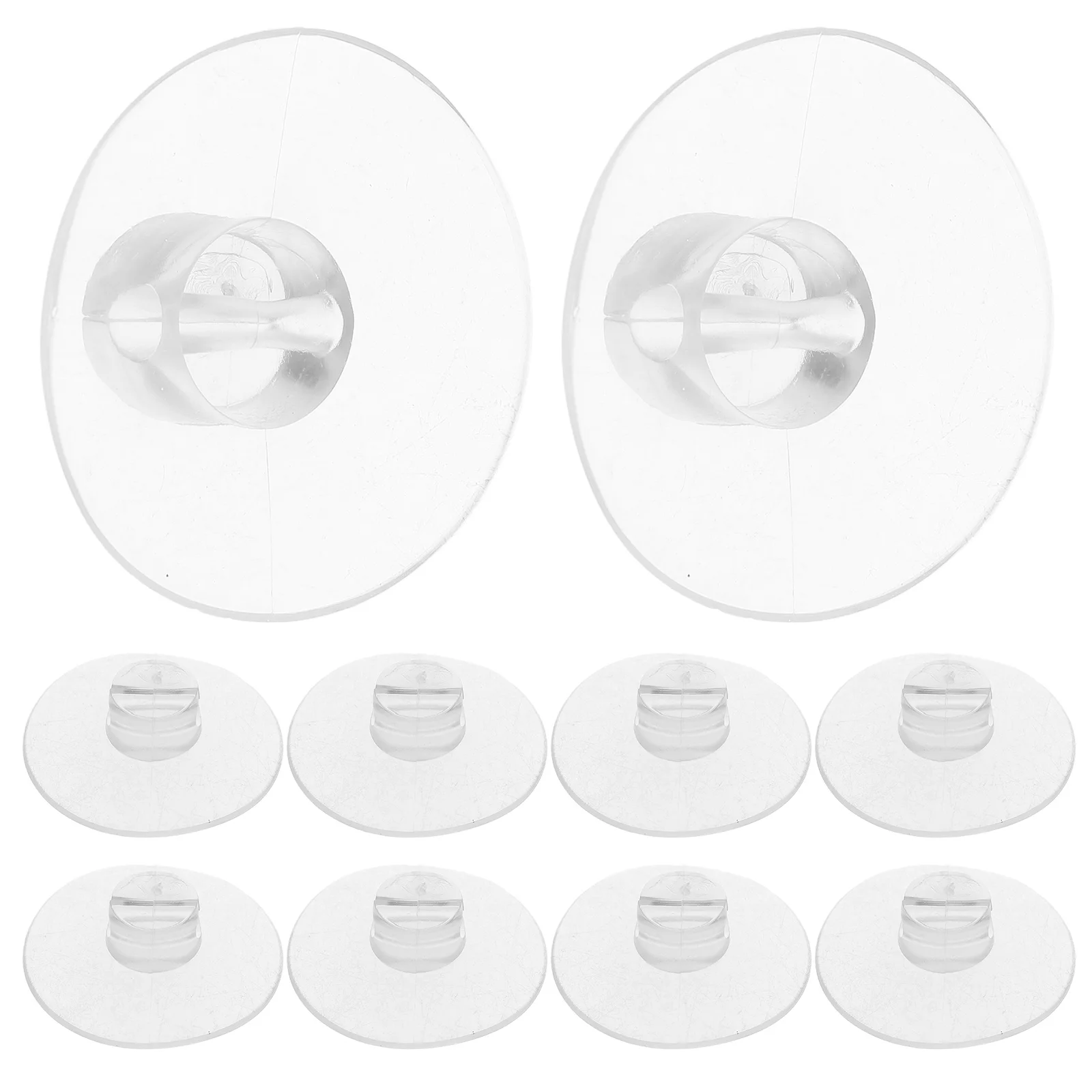 

20Pcs Heavy Duty Transparent Cup Holders For Cable Organization Desk Clip Hooks Cord Storage Solutions