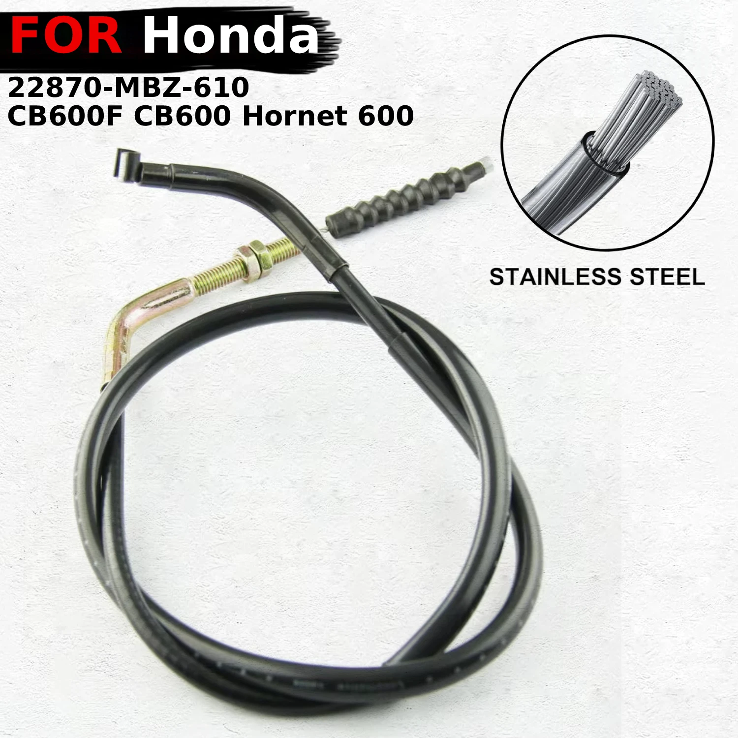 

Кабель сцепления мотоцикла, стальная проволочная линия для Honda CB600F CB600 Hornet 600 1998 1999 2000-2006, аксессуары OEM:22870-MBZ-610