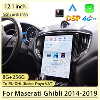 Car Radio Navigation Tesla For Maserati Ghibli 2014-2019 Qualcomm Android 11 CarPlay Auto Multimedia WIFI DSP GPS Bluetooth MP3