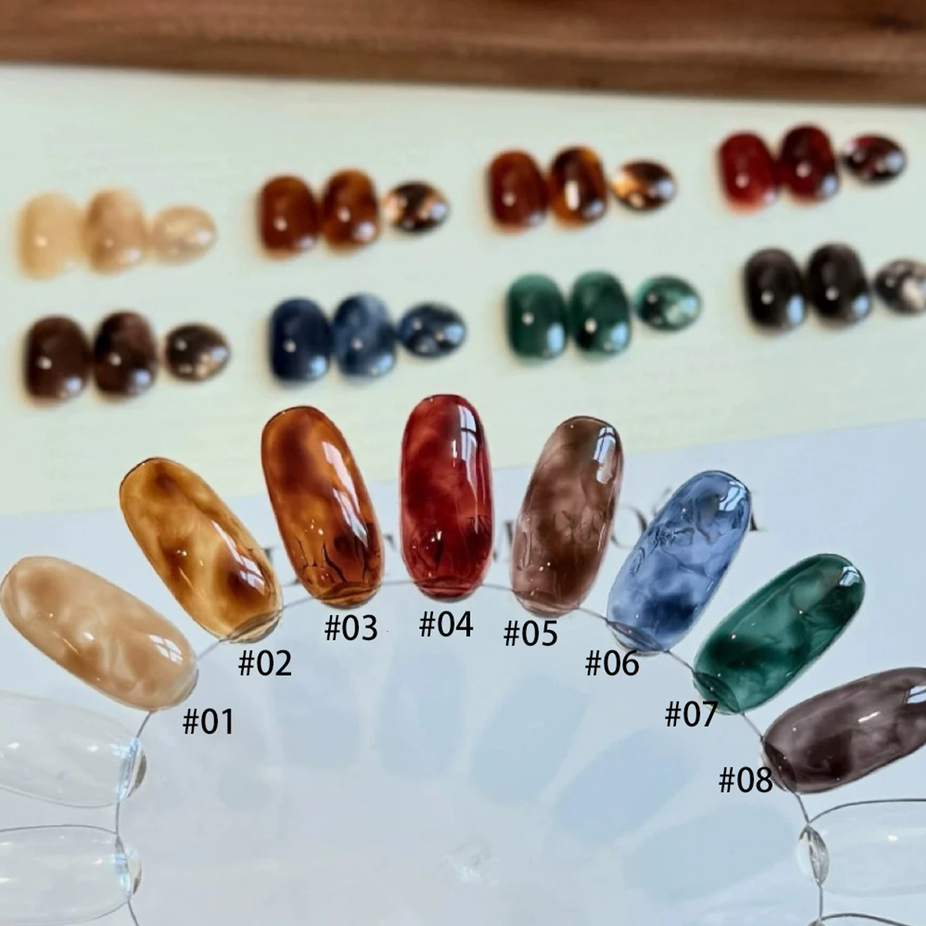 10ML 1-9pcs Christmas Nails Autumn and Winter Top Selling Water China Blurred Clear Brown Nails Jelly Gel Nail Polish Nail Stuff
