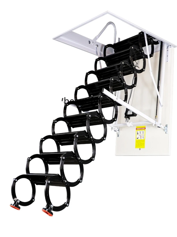 

Automatic Attic Retractable Staircase Electric Invisible Folding Stairs Household Lifting Stairs