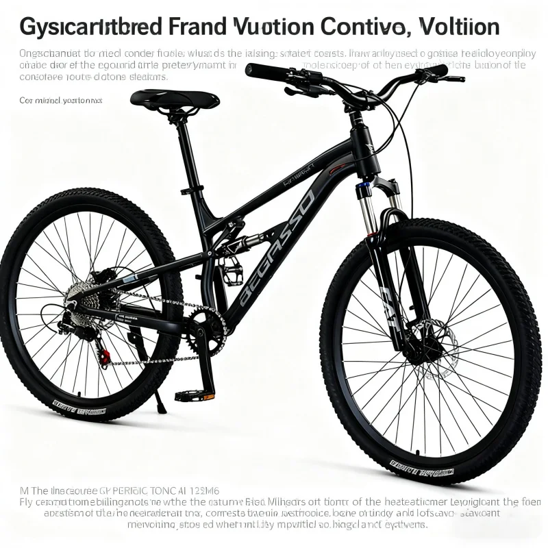 

[Entry Style]8Speed ​​Oil Brake Matte Black Manufacturer Wholesale Aluminum Alloy27.5-26Inch Soft Tail Mountain Bike Adult Men's