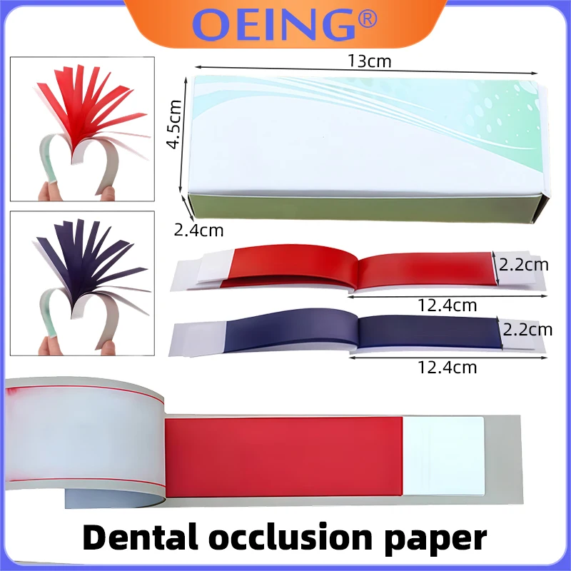 

Стоматологическая окклюзионная бумага для записи готовых зубных протезов, расходные материалы для стоматологии, бумага для измерения межзубных промежутков для виниров