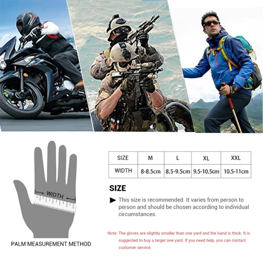 Motorcycle Riding Gloves Anti Fall And Anti Scratch Touch Screen Full Finger Sports Gloves Breathable Gloves For All Seasons