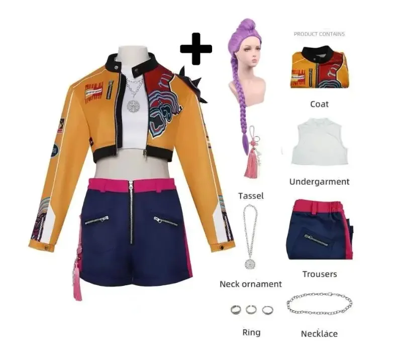 أزياء الهالوين KPOP ميرا زوي رومي التأثيرية شعر مستعار للنساء بدلة الهالوين كرنفال حفلة كوميك كون لعب الأدوار الزي #4