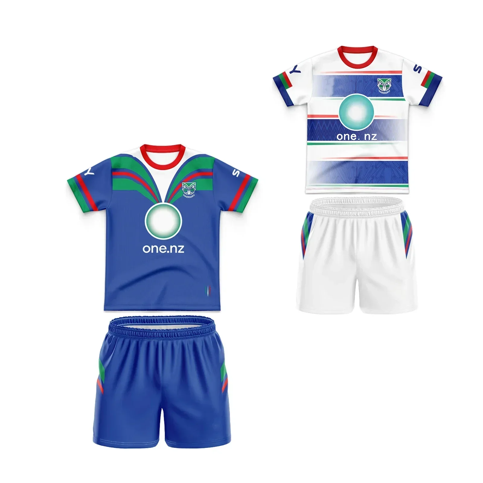 2024 Warriors Kids Sets Home/Away Rugby  Jersey Customize