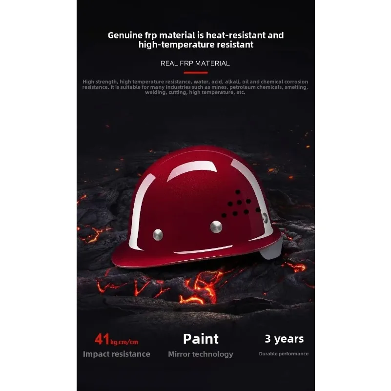 ABS Safety Helmet for Construction Site Helmet for Construction Protection Thickening Breathable Impact Resistant
