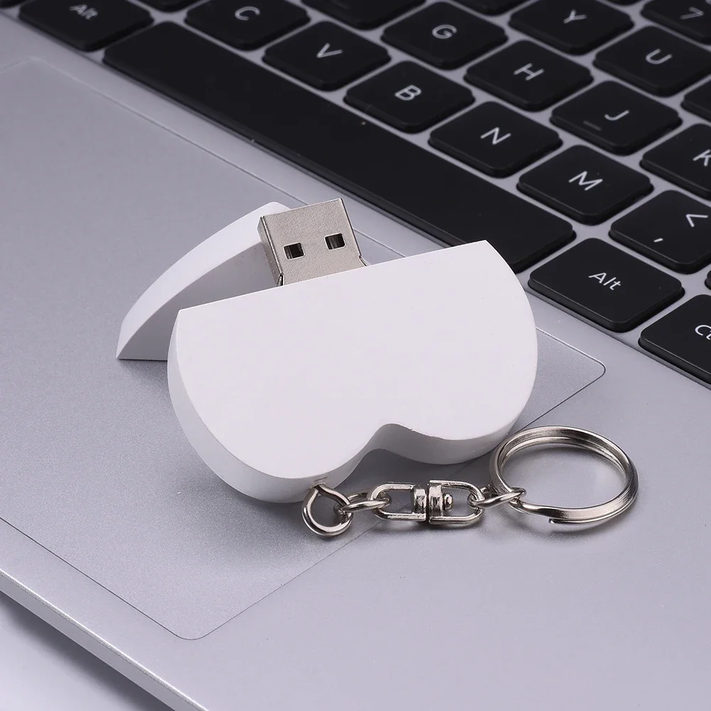 JASTER kolor drewniane serce pióro 128GB Pendrive pamięć USB 2.0 czarny Pendrive 4GB 16GB 64GB matura prezenty