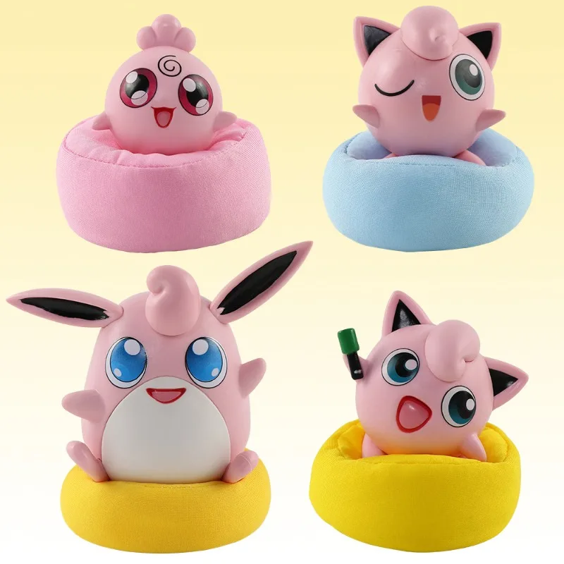 الغناء Jigglypuff تمثال الكرتون Jigglypuff سيارة الديكور كيس فول وسادة أنيمي البضائع هدية عيد عادية وأنيقة