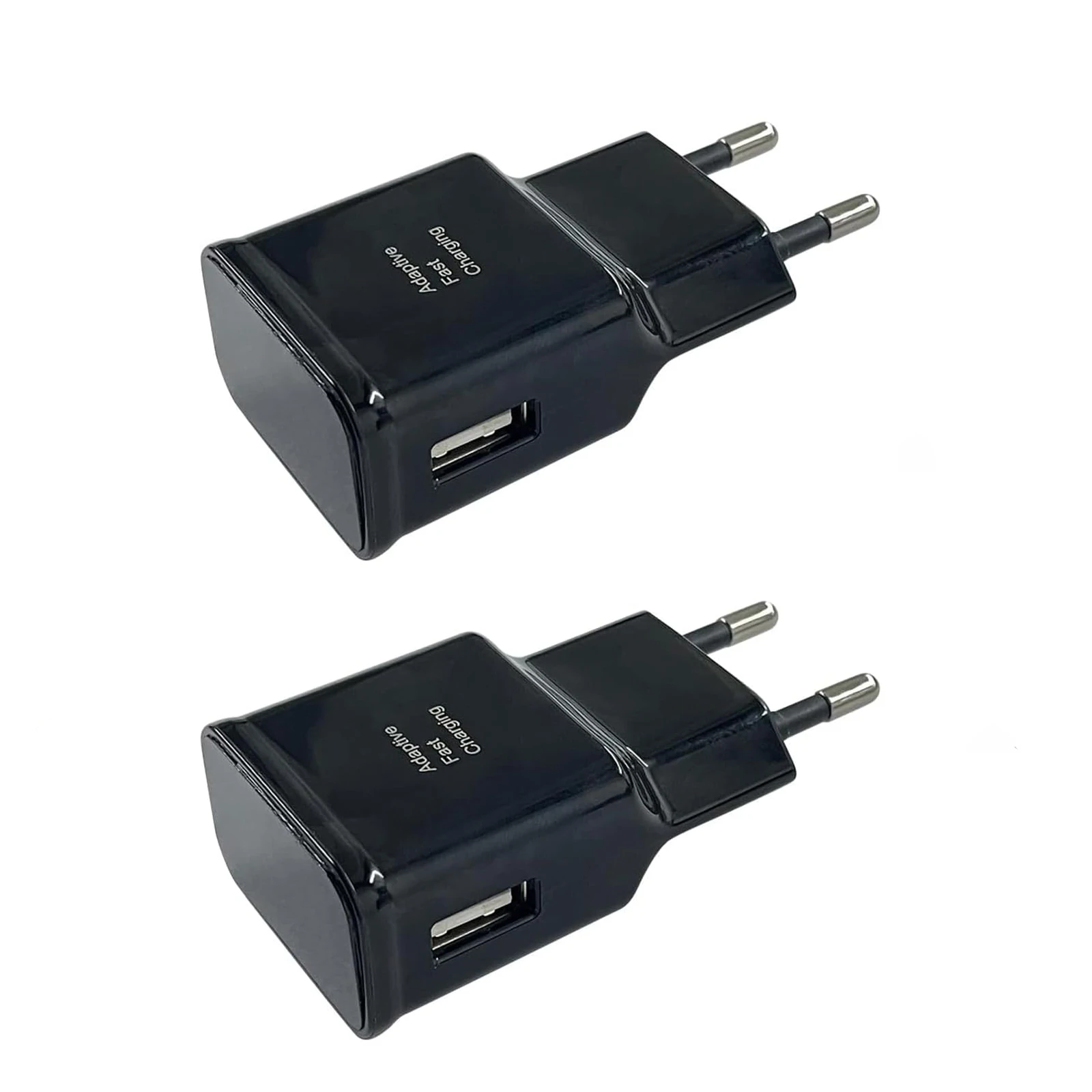 15W Fast Charger USB Travel Charger Power Adapter 2 Pack For Samsung Galaxy S22/S21/S20/A14 A20 A23 A32 A33 A34 A40 A52 A53