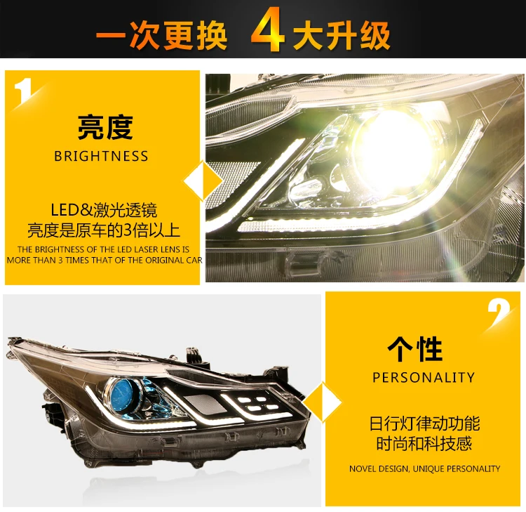 

Car styling headlamp corolla headlight 2019~2022y ALL IN LED DRL altis car daytime running light corolla head light