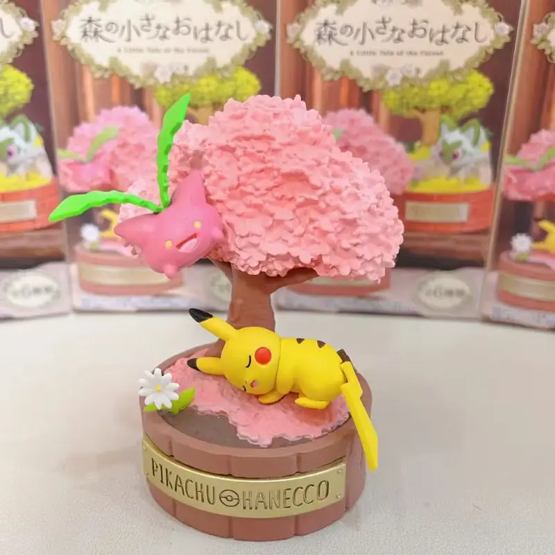 Original  Re-Ment Pokemon Figure A Little Tale Of The Forest Vileplume Pawmo Sentret Shroomish Starly Pikachu Blind Box Trendy