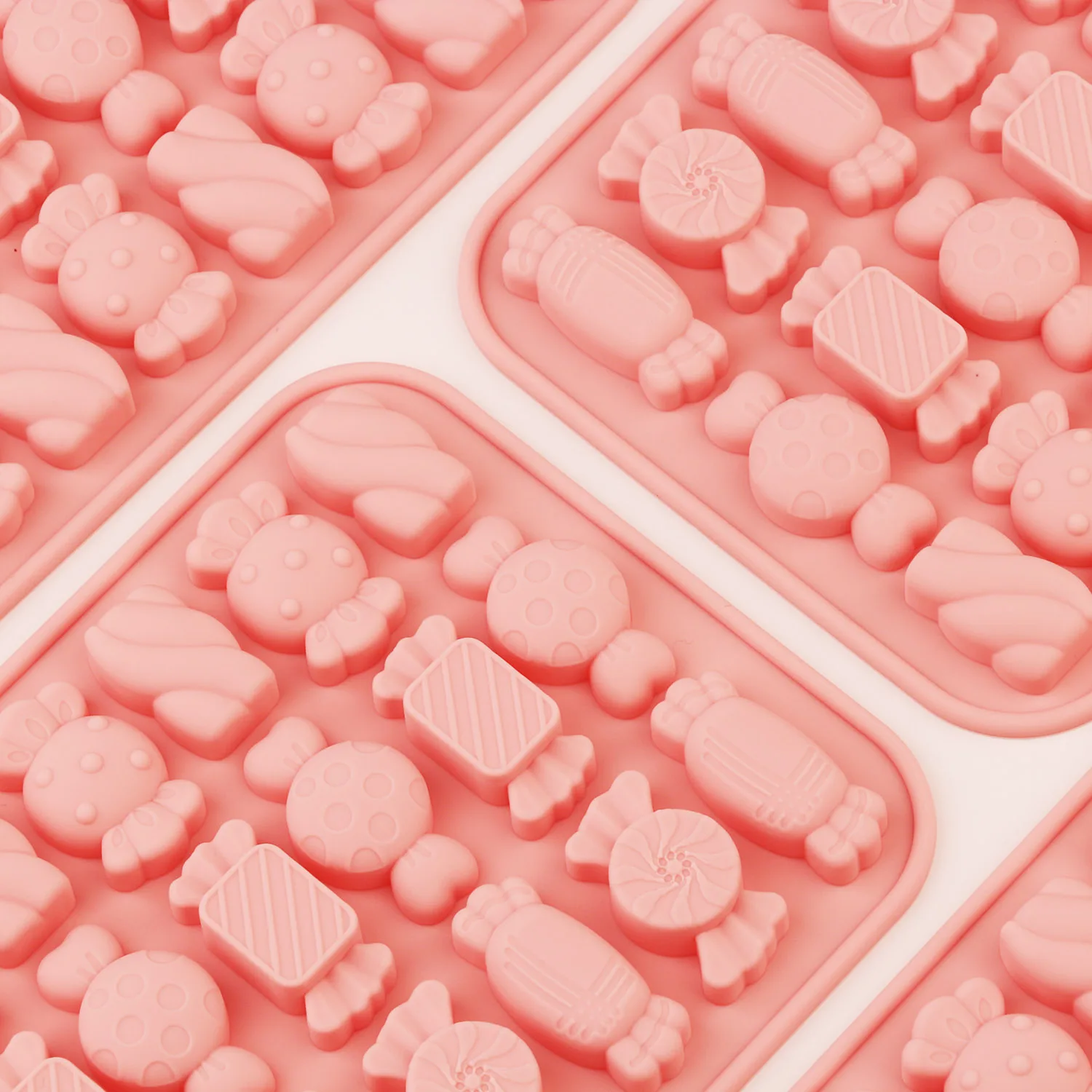 1 Silikonform für Süßigkeiten, Schokoladenform, bonbonförmige Silikonform zur Kuchendekoration, Backwerkzeug, das Süßigkeiten, Schokolade, dekorative Kunst, Pudding, Gelee, Eiswürfel usw. herstellen kann – Detail 3