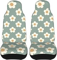 Sage Green 2 Pcs Car Seat Covers Set Vehicle Front Seat Protector Auto Interior Accessories Protetors Car Mat Covers